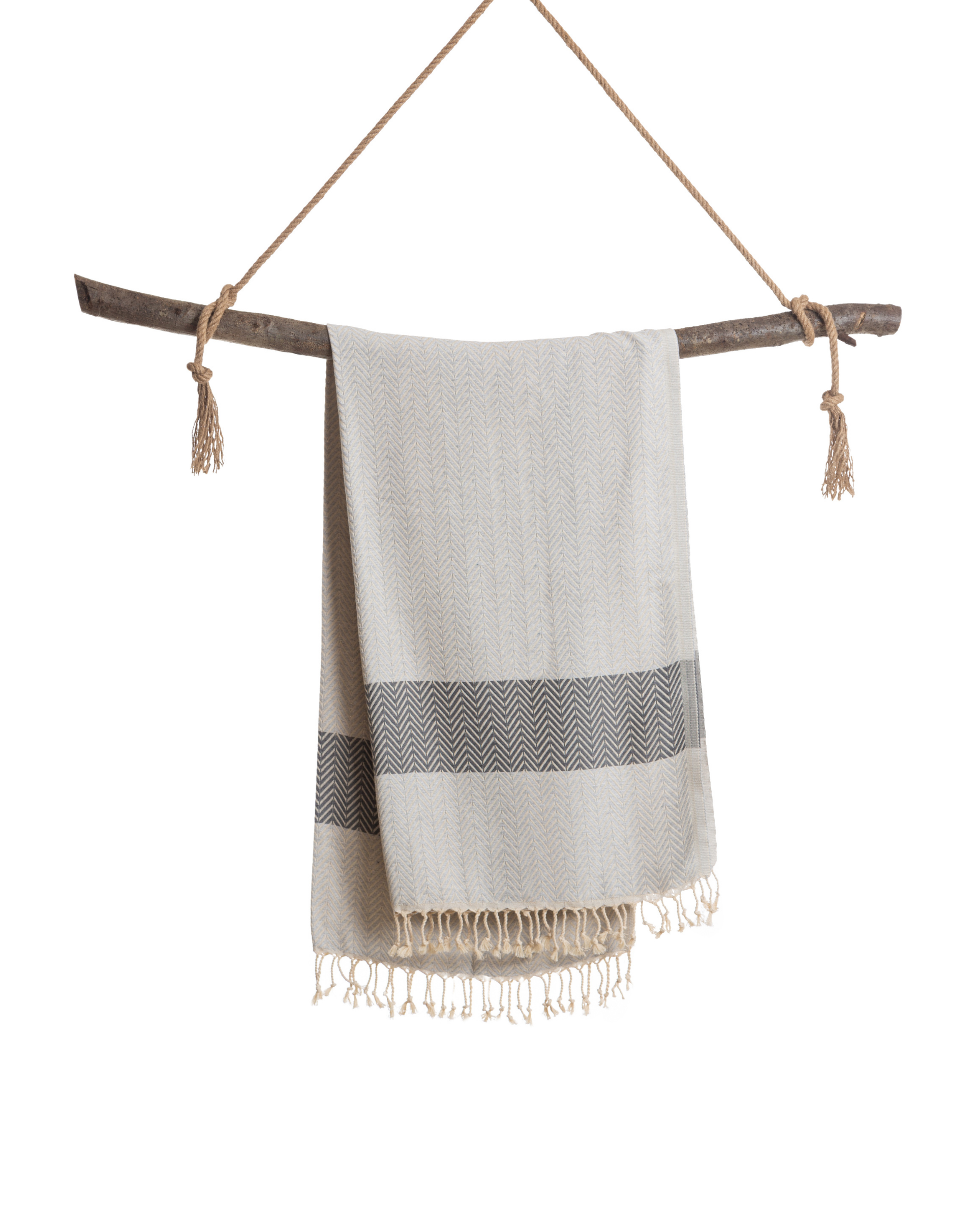 ZAYA Hammam Towel, Beach Towel, Pestemal - Grey