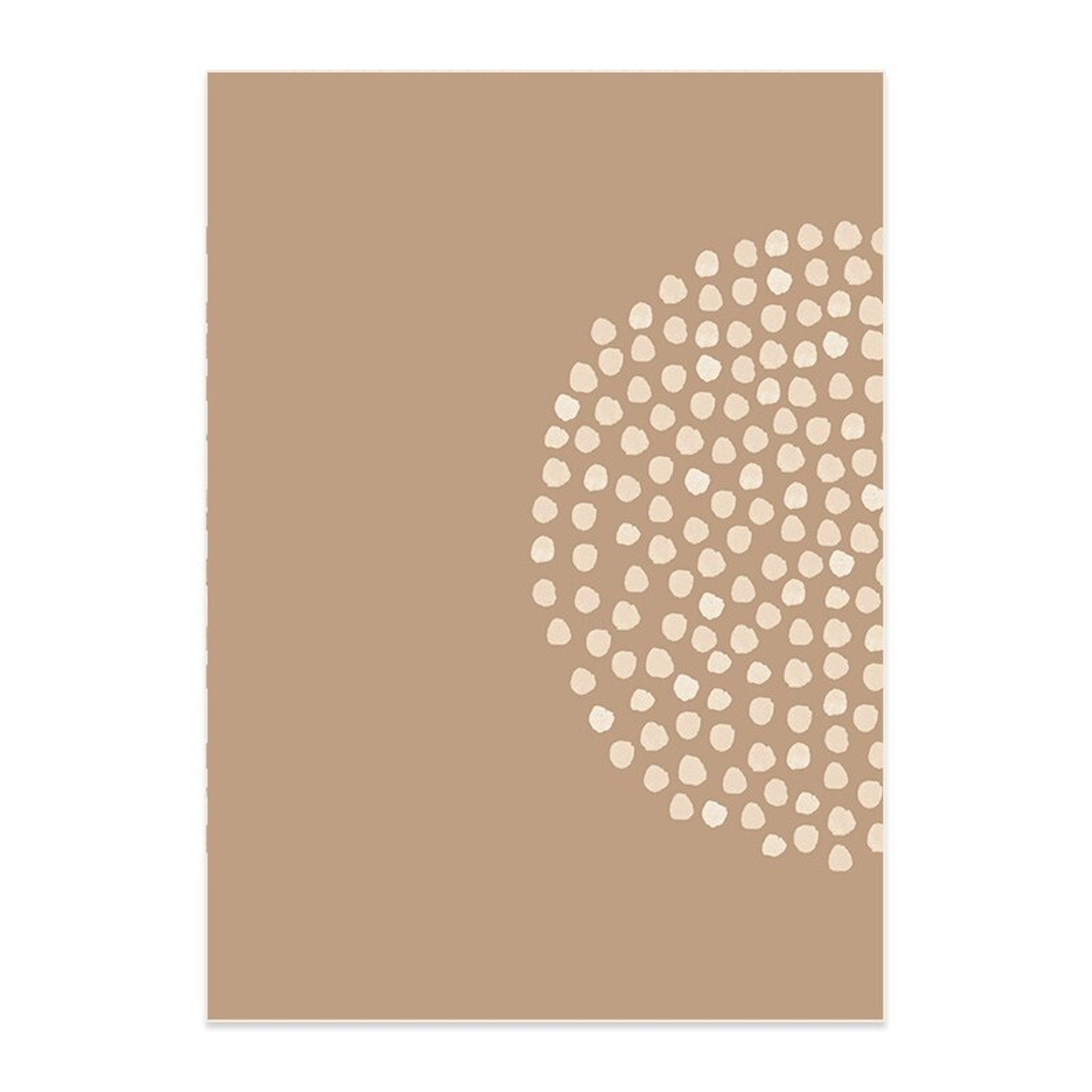 Poster Boho Halbkreise und Linien als Deko Print ohne Rahmen