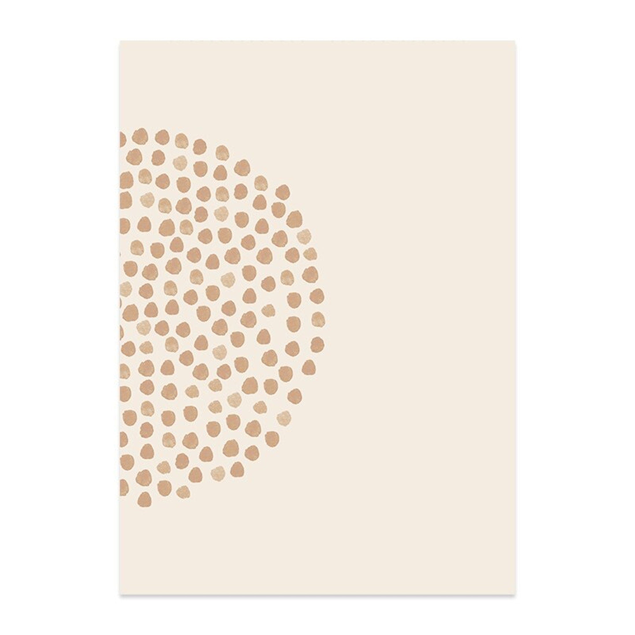 Poster Boho Halbkreise und Linien als Deko Print ohne Rahmen