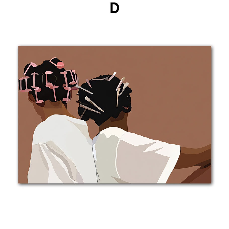 Poster Hip Hop Schmuck Mode | Schwarz Mädchen I Bilder Wohnzimmer | Wandbilder Schlafzimmer | Deko Print ohne Rahmen | Bilder Set Kunstdruck