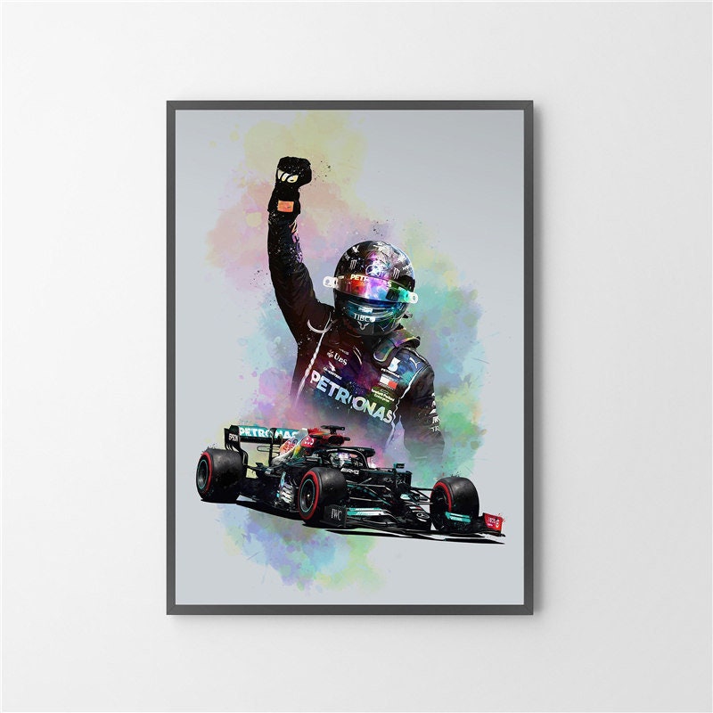 Poster Formel 1 Rennfahrer Helm I Deko Print ohne Rahmen