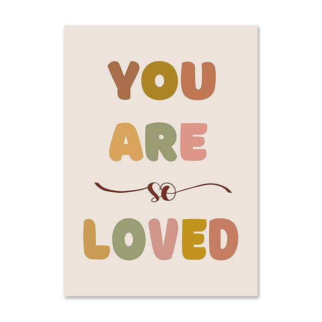 Poster Kinderzimmer Bilder Regenbogen Mond Wolken I Kinderzimmer & Babyzimmer Bilder I Wand Deko I Kunstdruck I Deko Print I ohne Rahmen